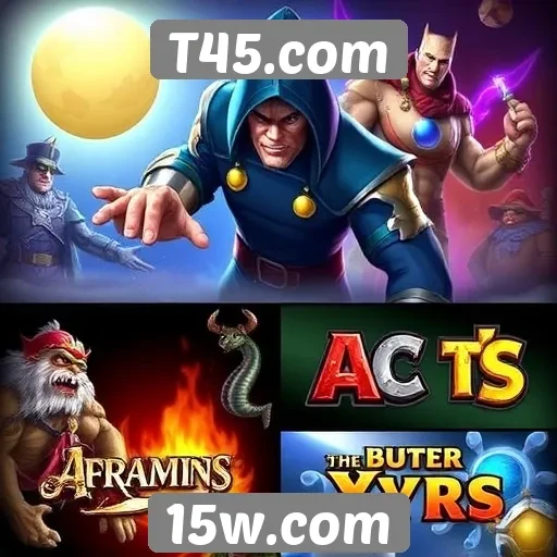 Principais jogos disponíveis no site T45
